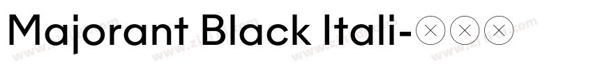 Majorant Black Itali字体转换